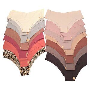 14‎ Pair Seamless Women's Underwear No Show Bikini Panties Briefs Womens XXL NEW